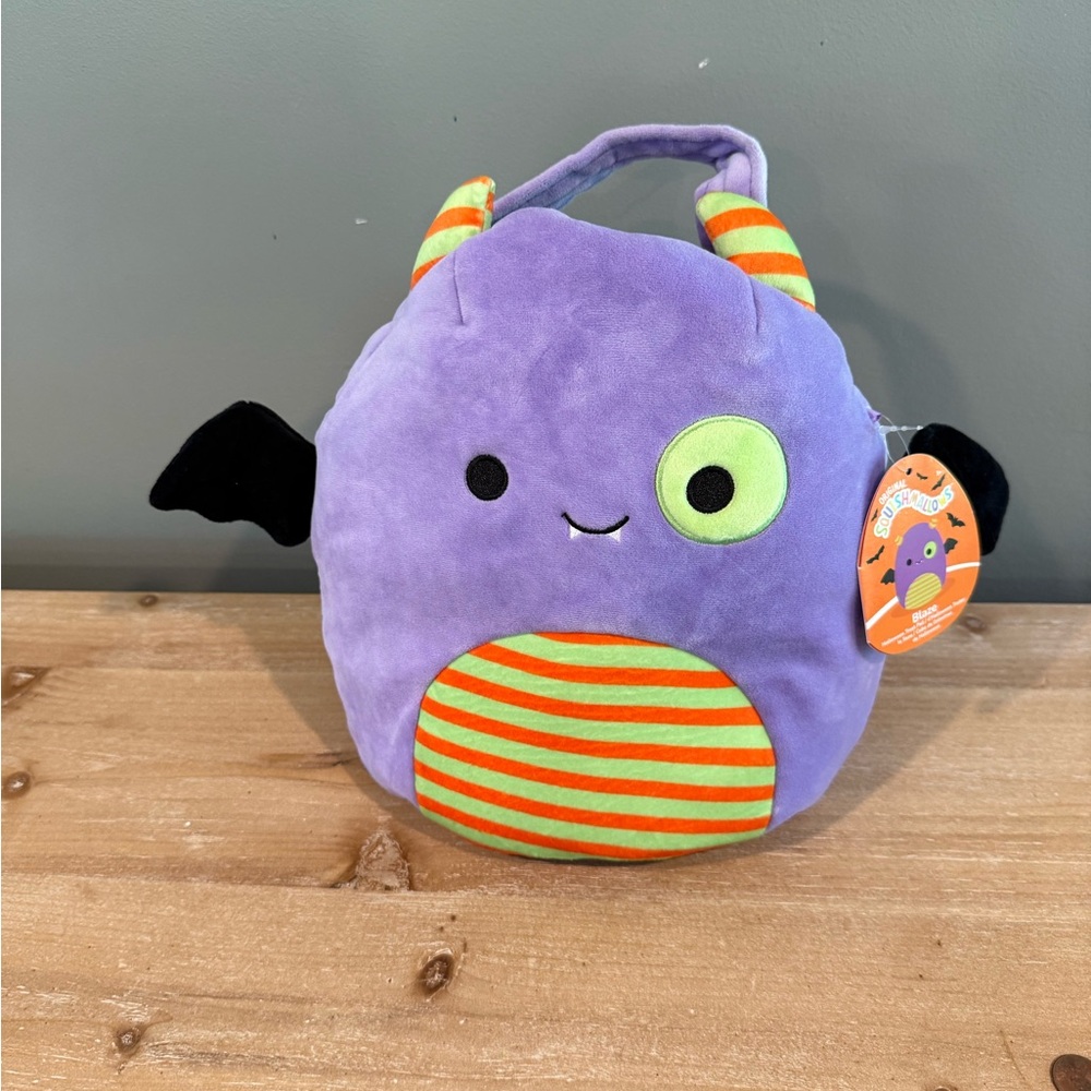 Purple Monster Halloween Basket Squishmallow